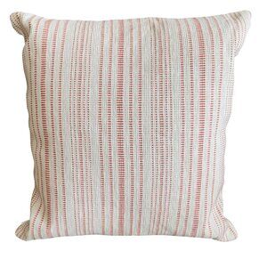 Lauren Ralph Lauren 18" x 18" Accent Pillow Feather Insert White/Orange Stripe